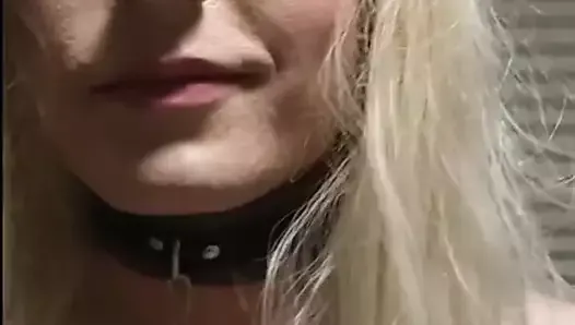 crossdresser sissy slut with collar fucked bare by chubdaddy