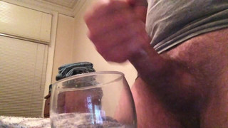 Cumming in a glass