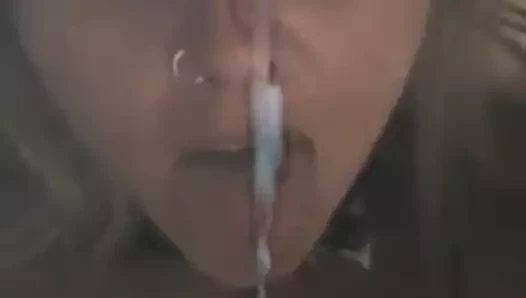 Başka bir harika yüze boşalma