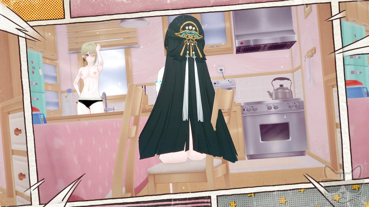 Astra Yao x Evelyn Chevalier (Zenless Zone Zero) วันชิลล์และอบอุ่น