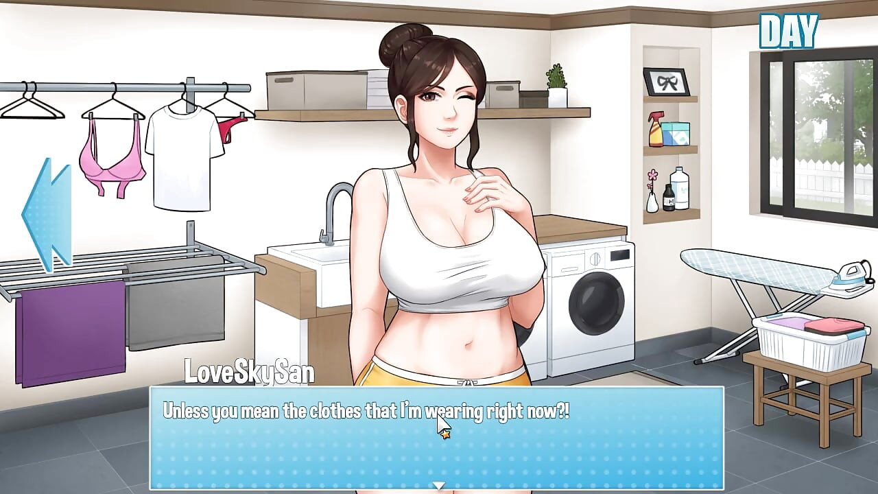 Hausaufgaben - Version 0.12.1 Teil 31 sex mit stief-MILF in der Waschküche! von Loveskysan