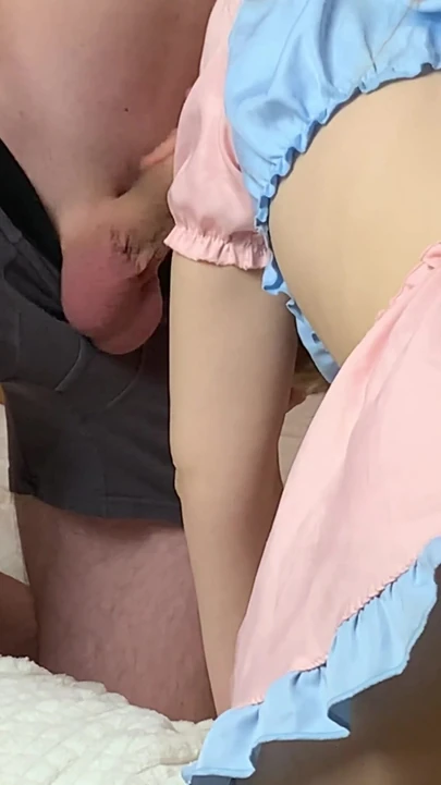Captivating moment from "chick knows how to give a great blowjob to her boyfriend"