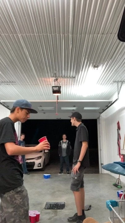 Mexican worker drinks all the juices