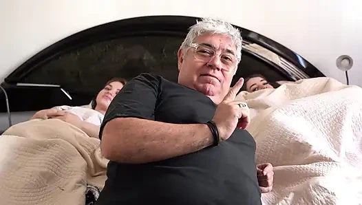 Stepfather mocked My stepdaughter's boyfriend takes her secretly behind the curtain