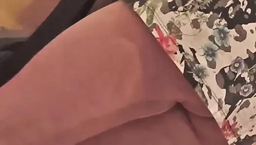 Follow my girlfriend as she does chores around the house with a t-shirt and nothing else!