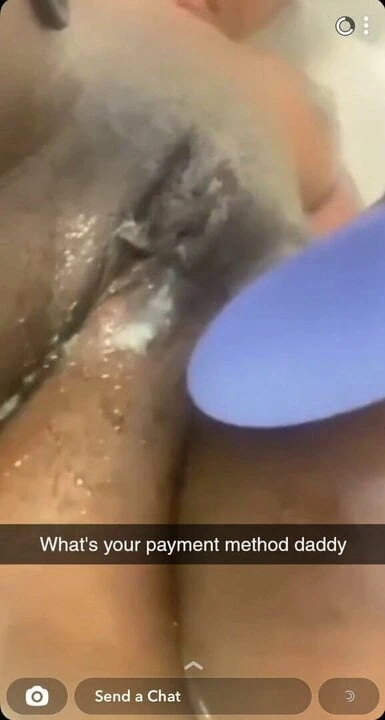 Juicy black pussy dripping