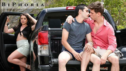 BiPhoria - Bisexual Couple Picks Up Hot Latin Hitchhiker 