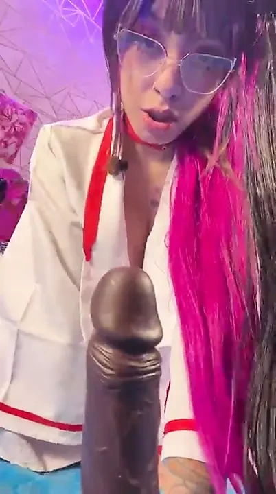 Delicious interracial webcam blowjob