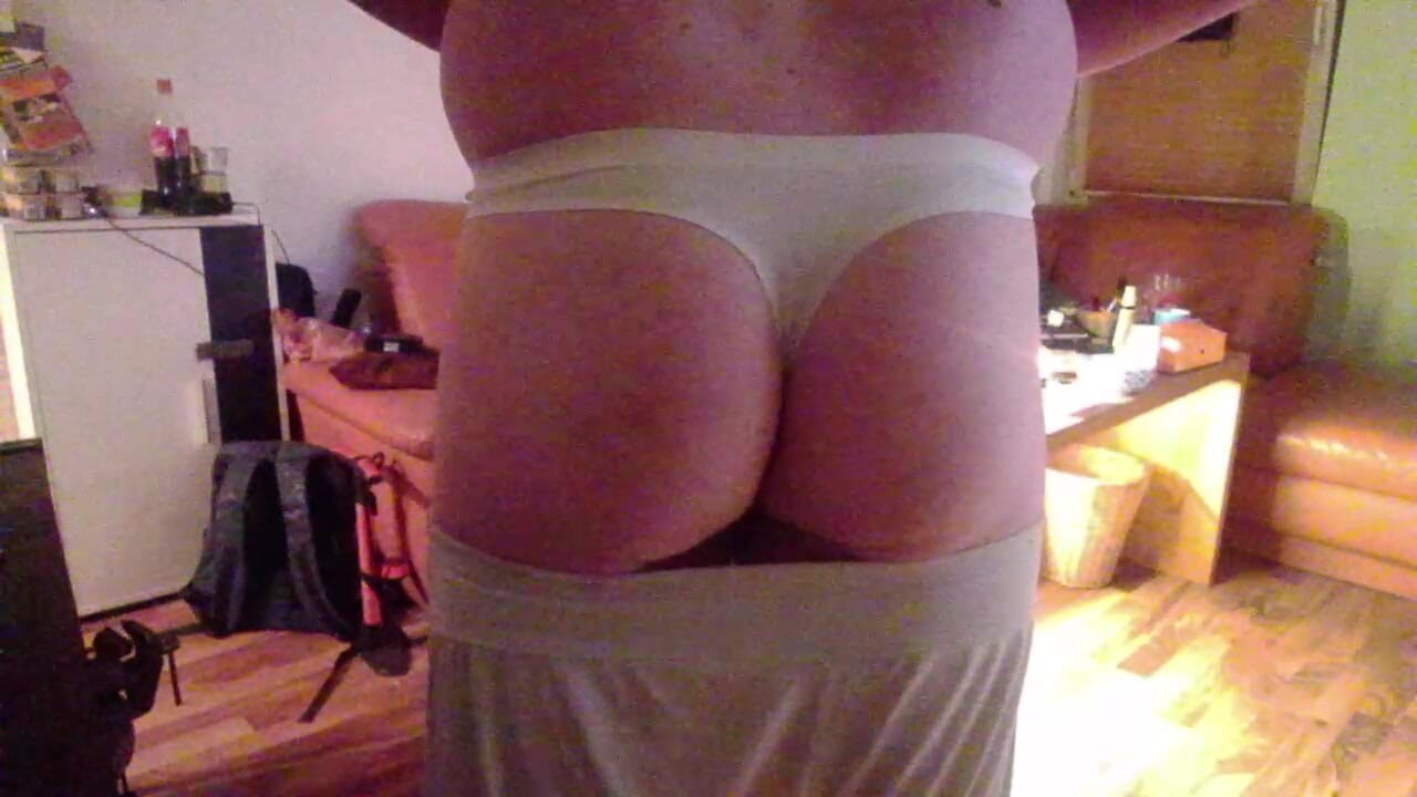 Ass in String Thong