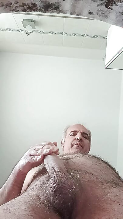 Tutorial for a Pleasant Penis Massage with a Flow of Sperm on the Smartphone Screen