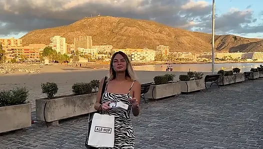 Annika Happy for Her New Purchases Takes Me to a Public Bathroom to Take the Cock in My Mouth and Get Banged