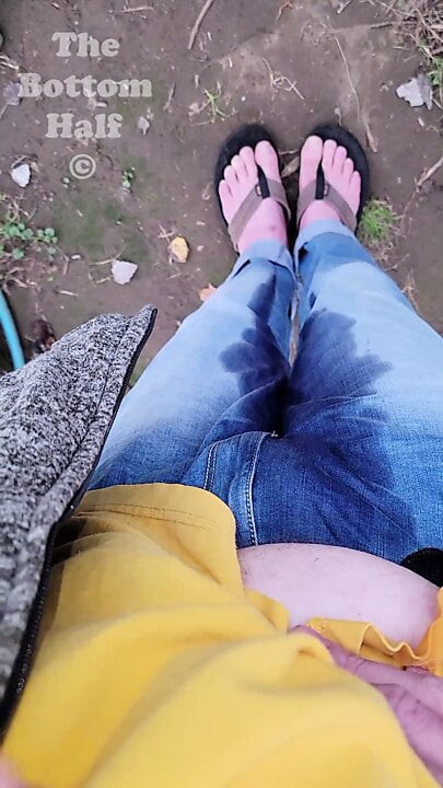 I stand over the dirt until I piss myself, twice. Then I went inside, and pissed again. POV