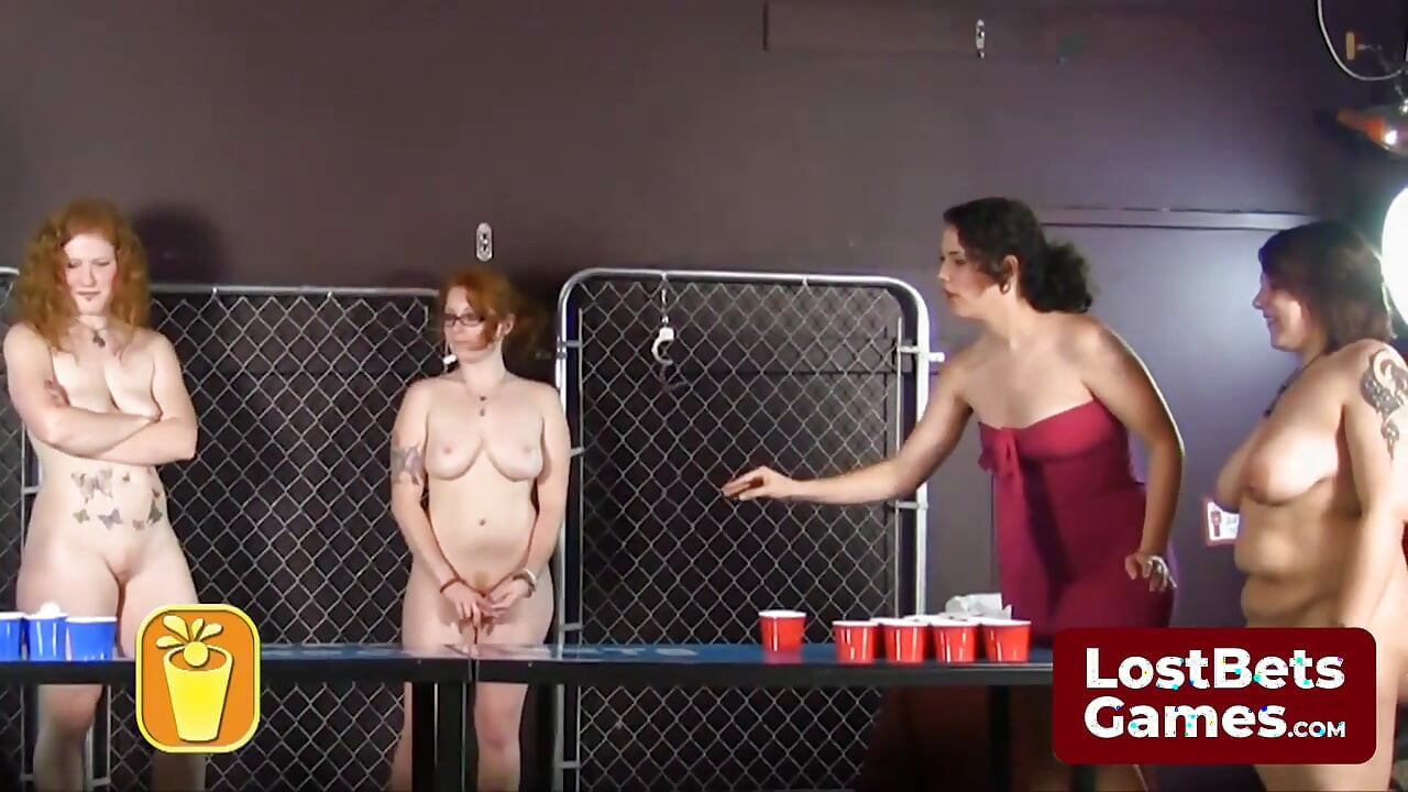 The Naked Losers From Round 1 on the Winners in a Thrilling Game of Strip Pong