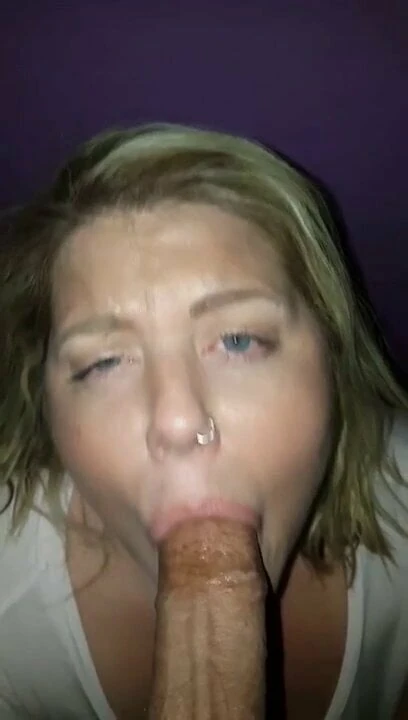 BBW sucks fat cock