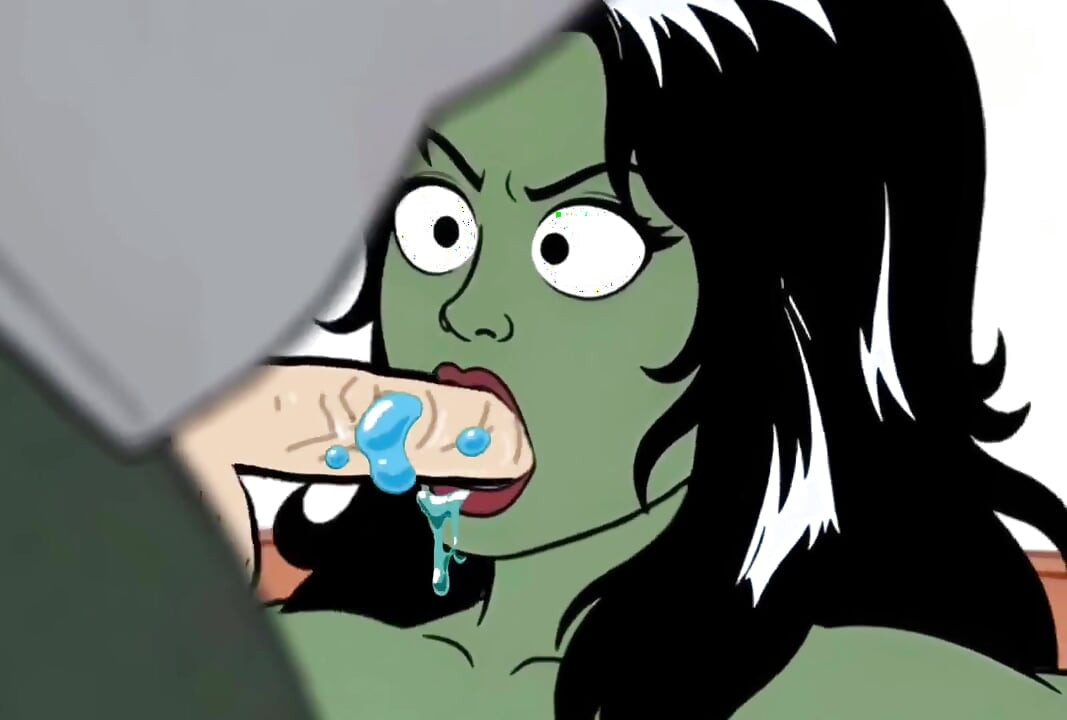 Slut She-hulk Gets Fucked on the First Date. Cartoon