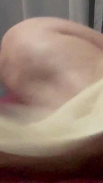 Busty BBW Milf gets out the shower to cream herself on the bed | Clip 1