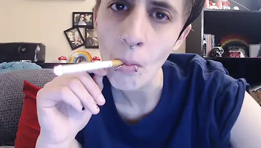 Dyke blows smoke in your face