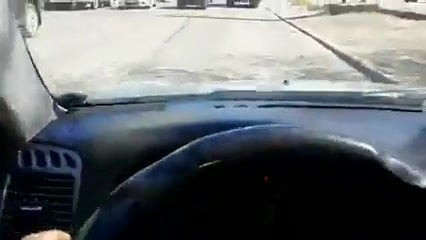 BJ in the car