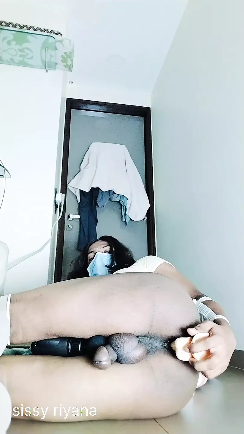 Indian sissy girl riyana small pines Hand free cum