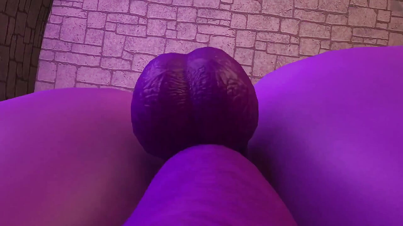 Demon Futa deepthroats a chained girl