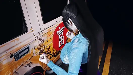 Pelacur toket besar 3d telanjang payudaranya yang sempurna selingkuh dengan kontol besar