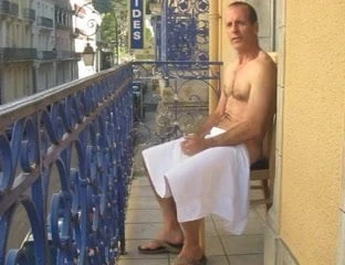 daddy on balcony
