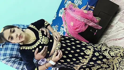 Frisch verheiratetes desi-paar, erste nacht, harter sex