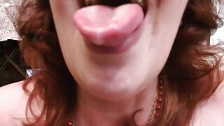 V 409 Super Saliva Filled Video Spit Dripping Down My Body