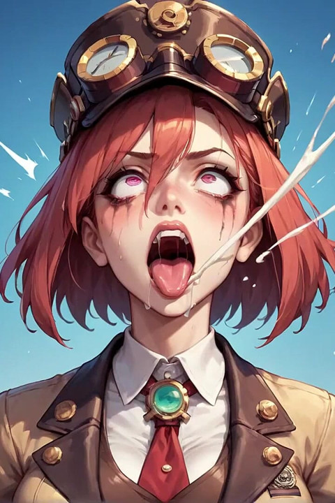 Goggle-hearted Gasm Steam Punk City Scream