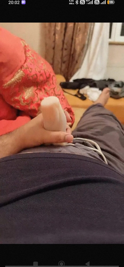 Masturbating with toy vajina