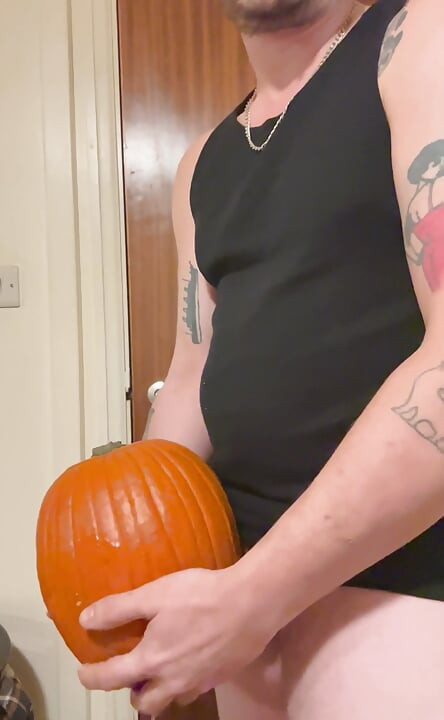 Fucking a pumpkin