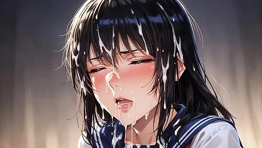 Студентку залили всем лицом