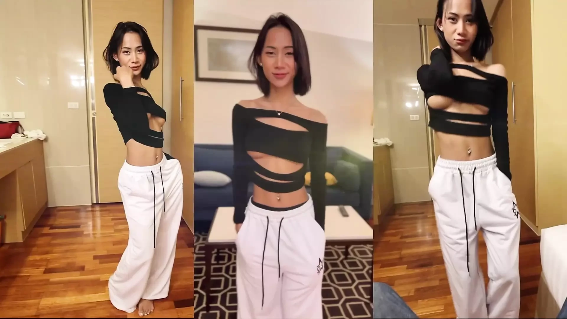 Ladyboystar - Pušenje njenog kurca i jebanje njenog šupka - POV izdanje ladyboy