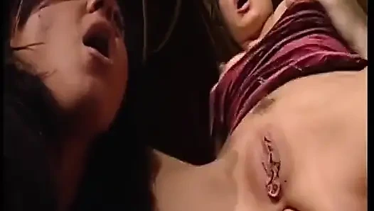 Blonde German with Naturals Gets Anal Drilled in Vintage Orgy Age Gap