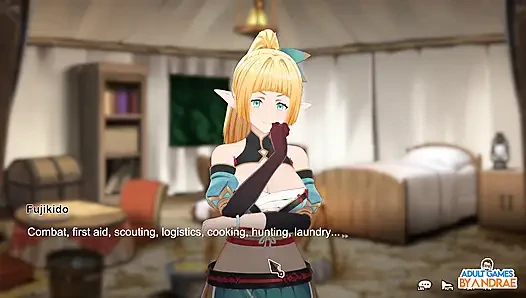 Flee, My Elven Ninja! 3D Gameplay Part 2 - Lizet’s Training and Exploration Begins