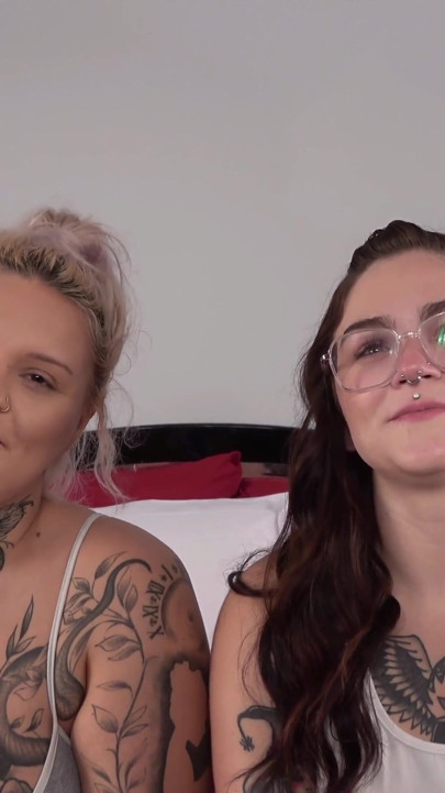 Desperate Amateurs Infinity Iris and Barbie get their big bbw tits and fat asses tight pussies pounded by big white cock | Clip 1