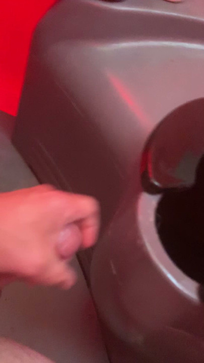 Cuming all over dirty porta potty! So much Fun! Mmmmm!