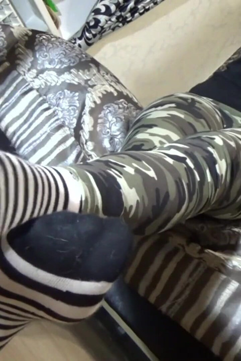 Socks fetish & sexy body tease