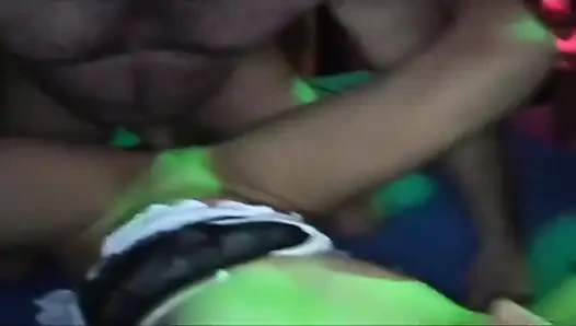 Mature Brunette Stretched Wide in Sloppy Gangbang Orgy