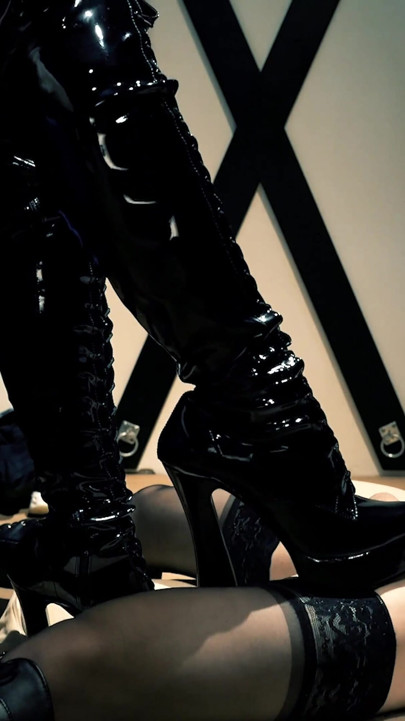 Ballbusting with High Heel Boots