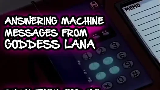 AUDIO ONLY - Antworten auf die Maschine Nachrichten von der göttin Lana lutscht sie alle