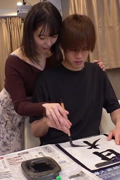 Part 1: Erotic Calligraphy Wife! Nipple & Clit Stop-and-flick Female Body Brush!