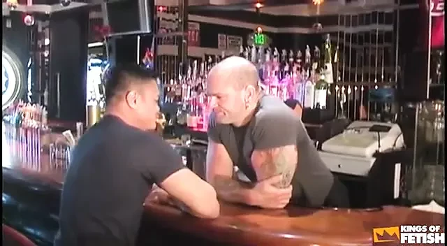 Muscular man with pierced cock destroys a Asian guy with tight asshole