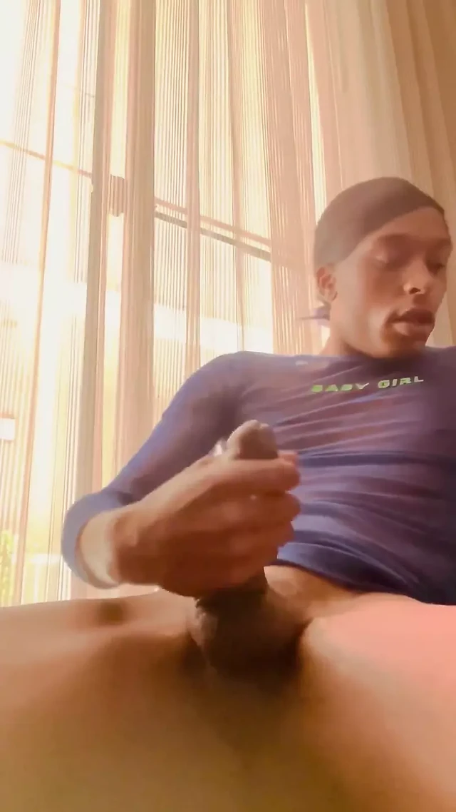 Watch Me Stroke My Cock in My Hotel Window (caught)