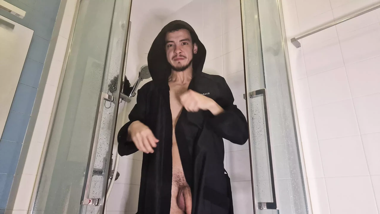 Flexing in the shower
