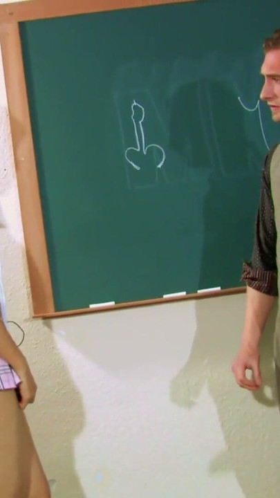 Arab teen Jasmin Arabia in school uniform deep ass fucking in classroom and facial cumshot | Clip 1