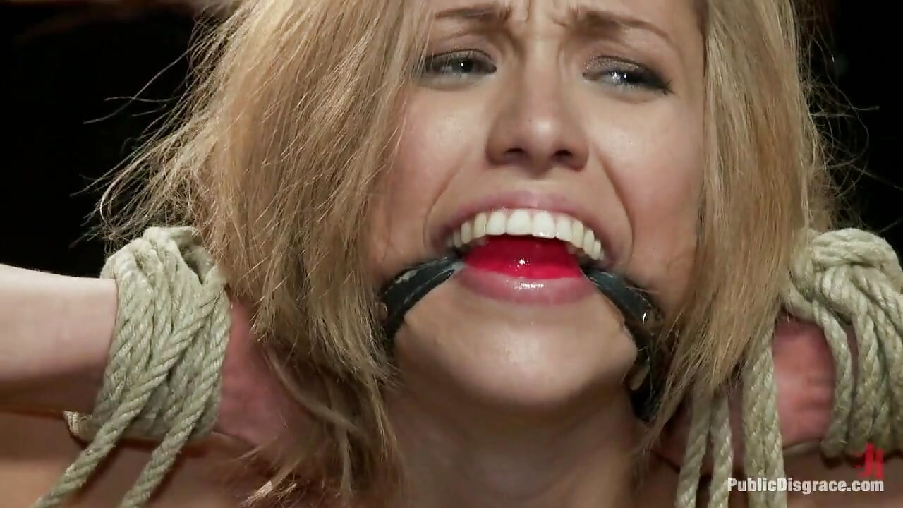 Hot Local Amateur Locked in a Cage and Fed to a Hungry Crowd