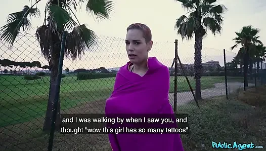 Public agent - das oben ohne tätowierte covergirl silvia rubi liebt es hart