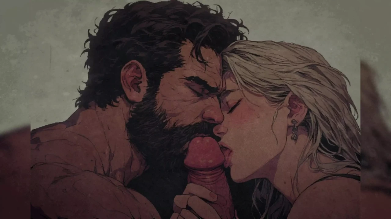 双性恋幻想：在妻子的注视下吮吸一个男人（音频故事）