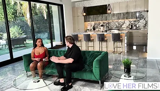 Ebony Goddess Lily Starfire Rides Hard Dick After Blowjob